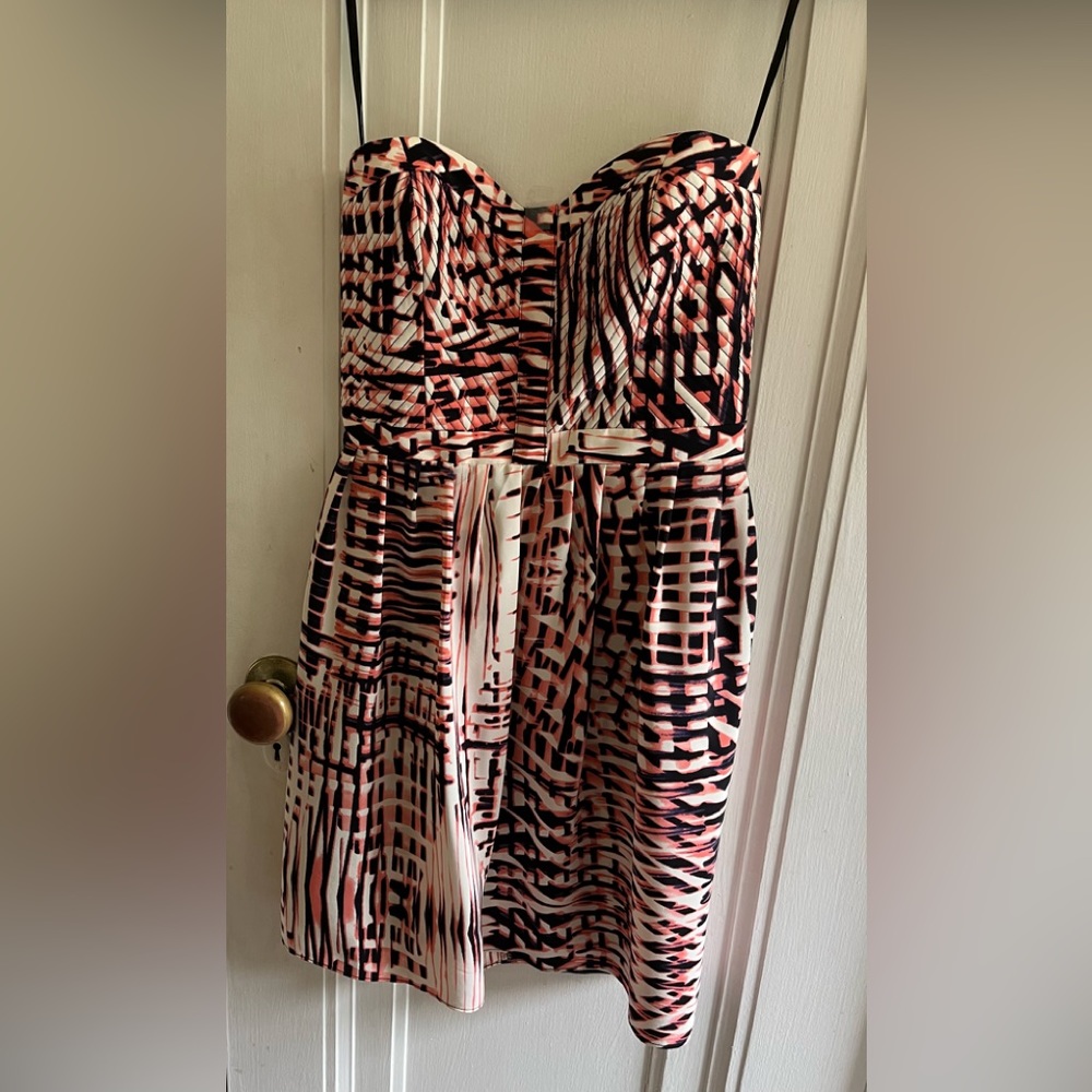 Parker Strapless Sweetheart Neckline Mini Dress NWT